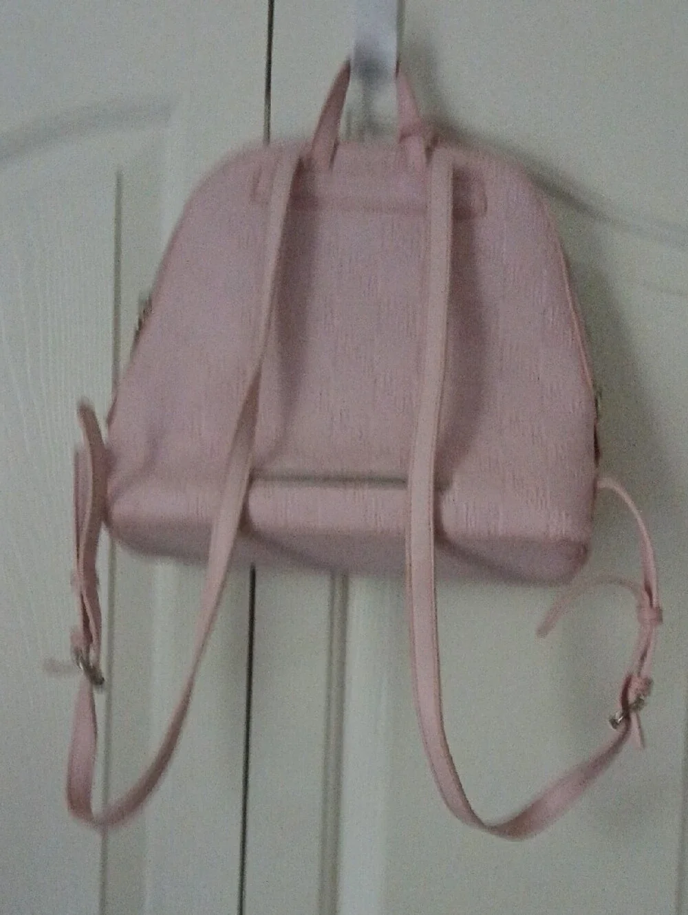 Steve Madden Blush Pink Embossed Signature Backpack